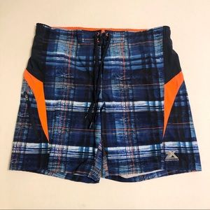 ZeroXposur Swim Shorts Plaid Swimming Trunks - XL